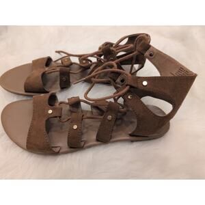 Kohls Gladiator Sandals Womans Size 9 Flats Brown